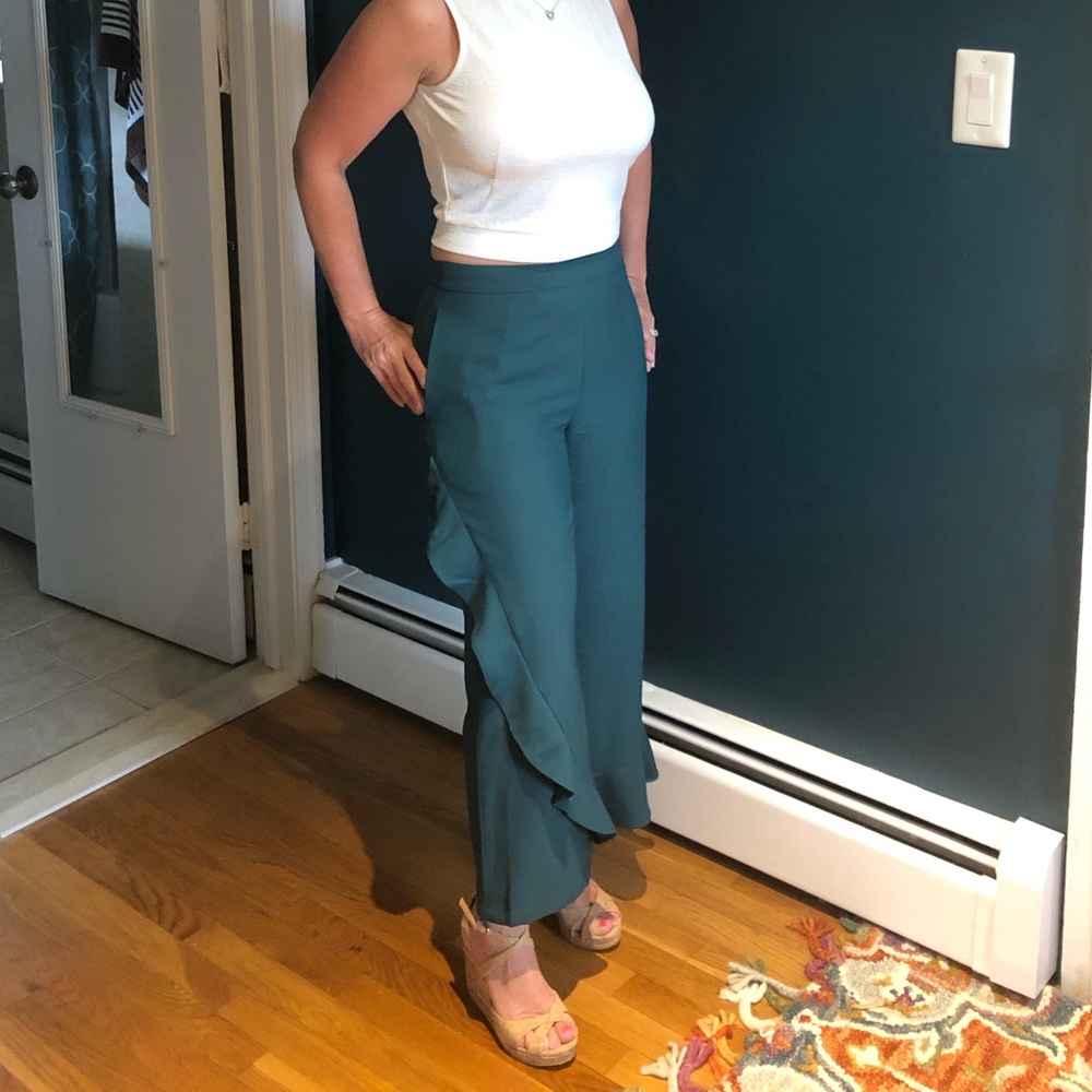 Free Press Ruffle Panel Pants - Picture 2 of 7